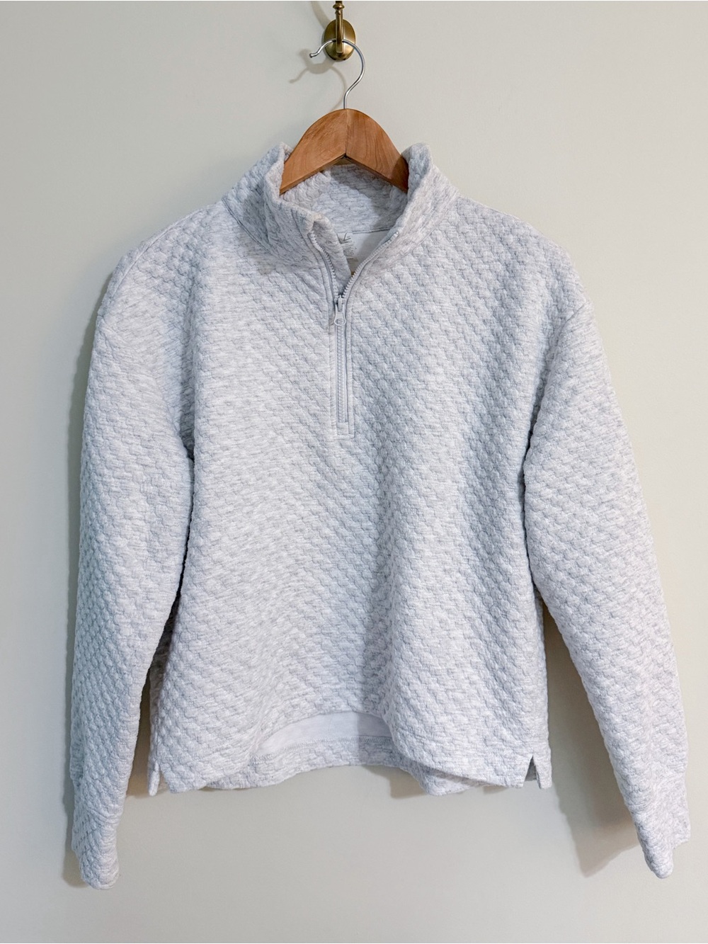 Zella Quilted Half-Zip Pullover